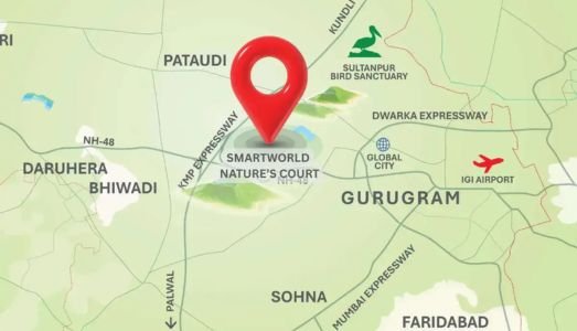 Smartworld Nature Court Location Map